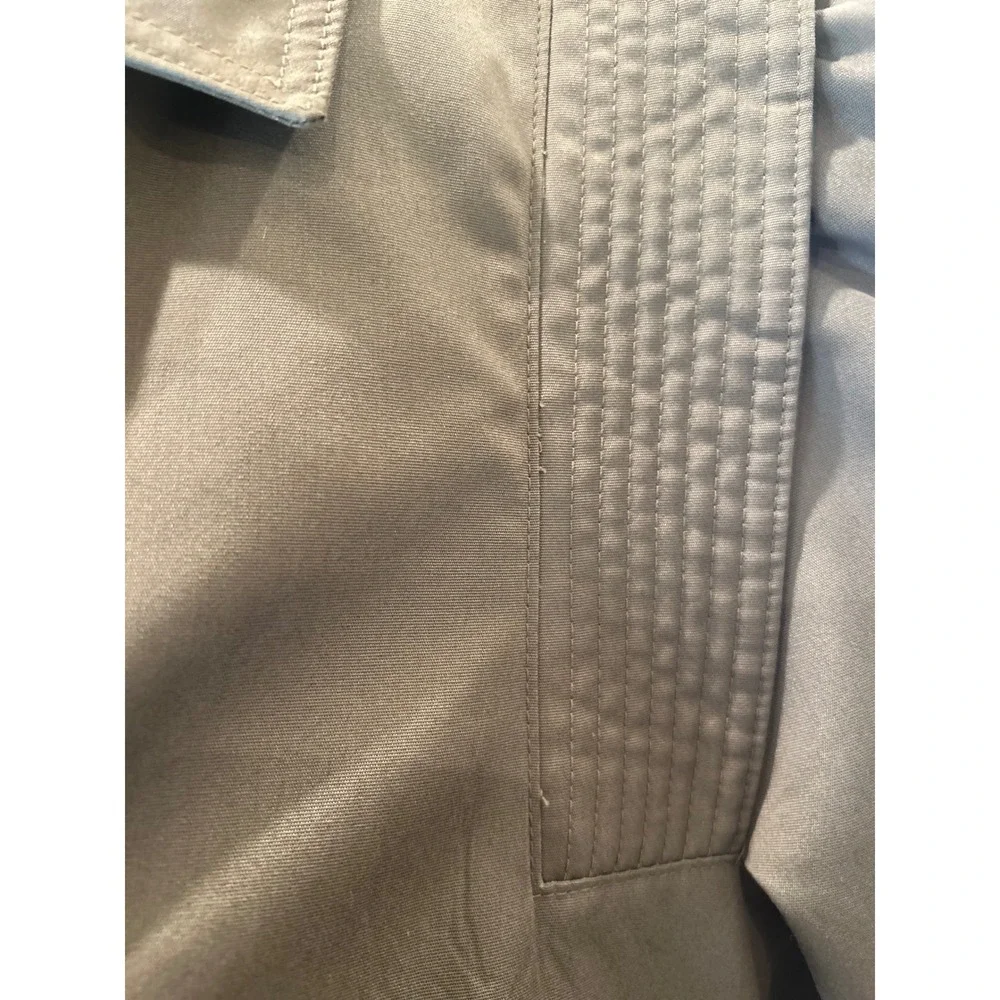 Fitz‎ Women's Classic Beige Trench Coat Belted Button Front Shoulder Detail
